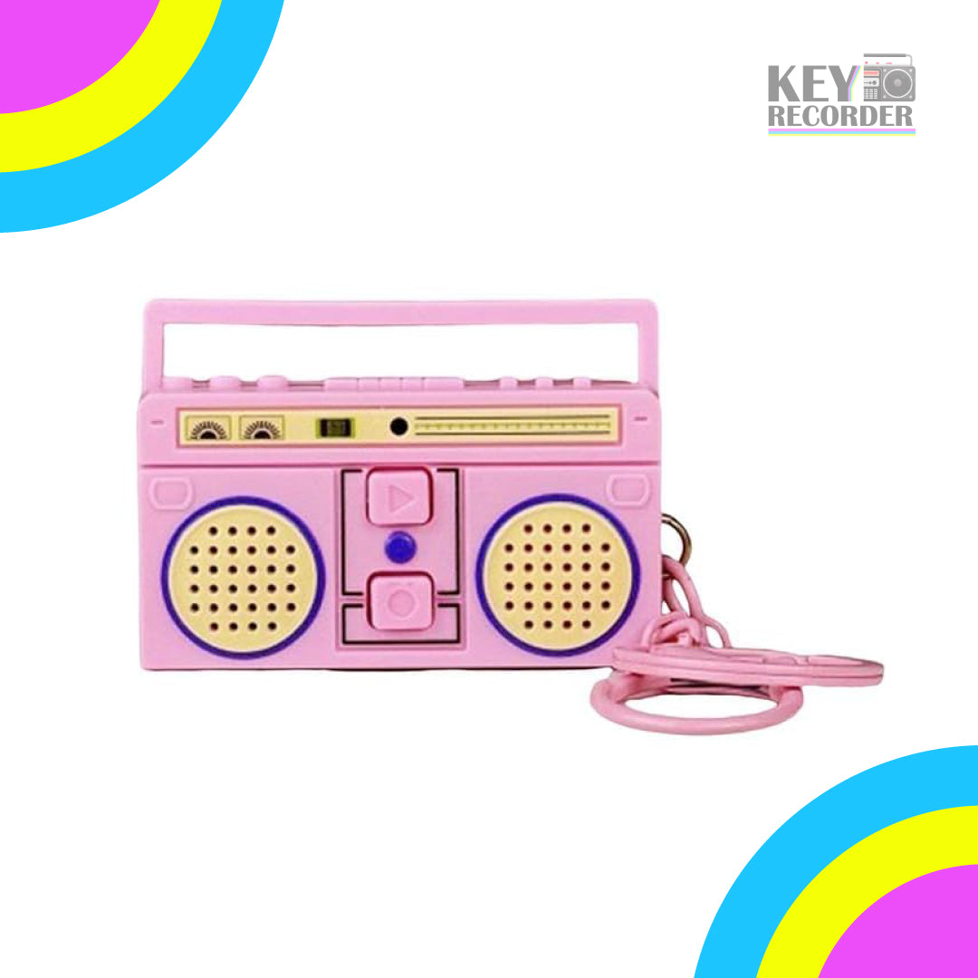 Key Recorder, Grabador de Voz Regrabable, llavero Retro de los 90´s
