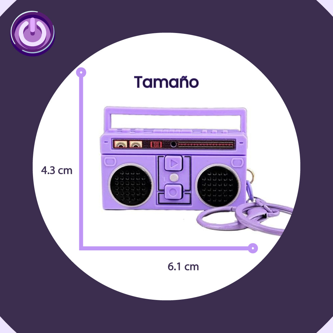 Key Recorder, Grabador de Voz Regrabable, llavero Retro de los 90´s